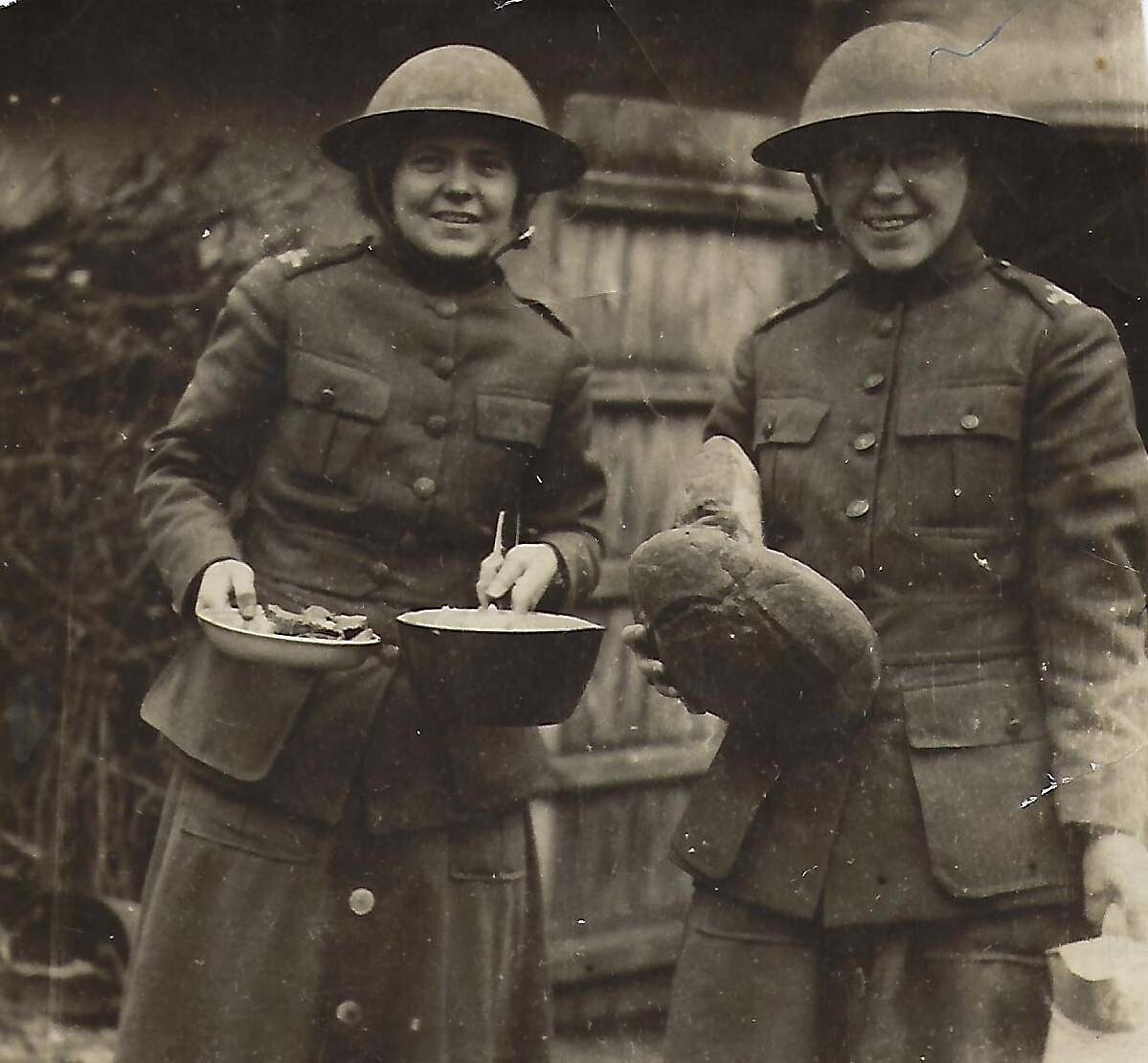 Des soldats de la première guerre mondiale avec des donuts