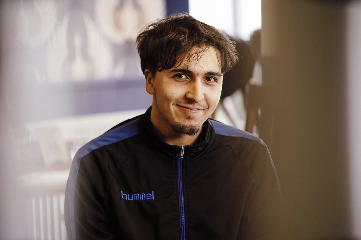 MATHIS SIAHMED, stagiaire en insertion à la brasserie, l'expo