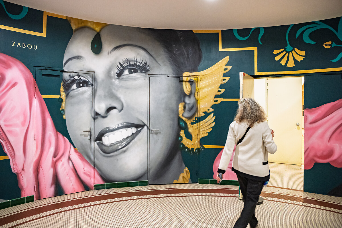 Reportage centenaire du Palais de la Femme - Novembre 2025 • Fresque Joséphine Baker