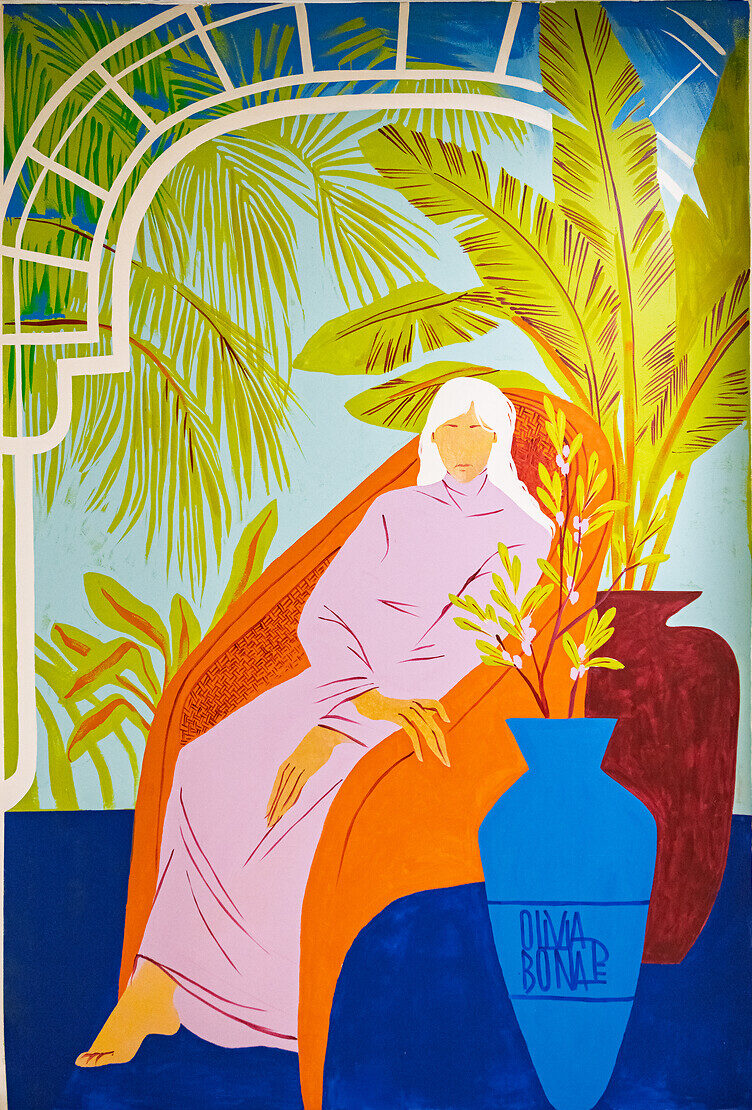 Reportage centenaire du Palais de la Femme - Novembre 2025 • Fresques côté bureau directeur Christophe Piedra