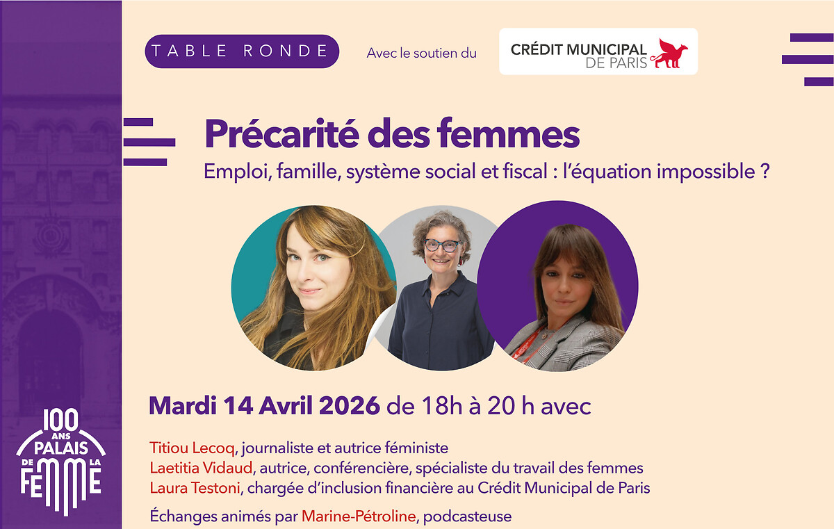 visuel table ronde précarité des femmes - Version sans CIP