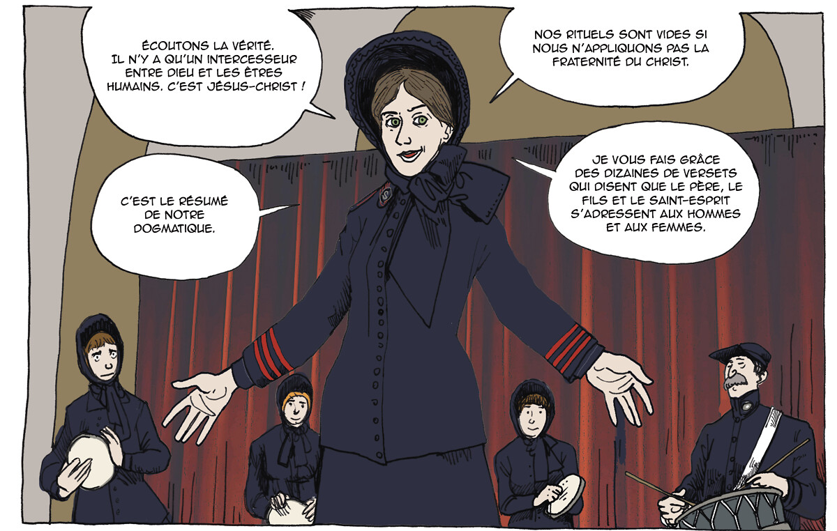 Planche de la BD sur Blanche Peyron